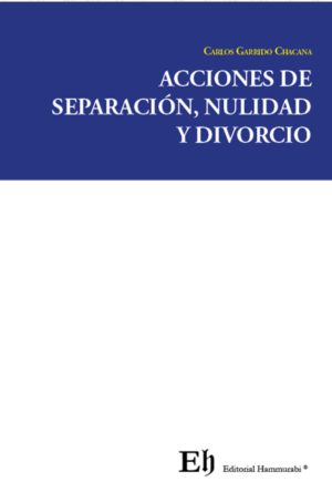 Acciones de Separación, Nulidad y Divorcio. Año Abril 2024/ 203 Pág. Autor Carlos Garrido Chacana