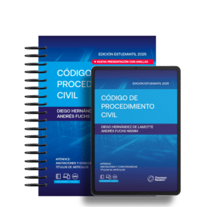 Código de Procedimiento Civil. Edición Estudiantil 2025 - Diego Andres Hernández De Lamotte / Andrés Fuchs Nissim (directores) - NUEVO FORMATO ANILLOS, TAPA DURA LUJO