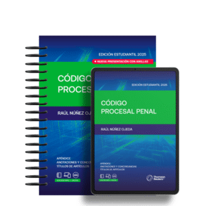 Código Procesal Penal. Edición Estudiantil 2025 - Raúl Eduardo Núñez Ojeda (Director) - NUEVO FORMATO ANILLO - TAPA DURA LUJO.