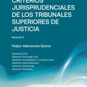 Criterios Jurisprudenciales de los Tribunales Superiores de Justicia, Volumen II - Felipe Valenzuela Quiros