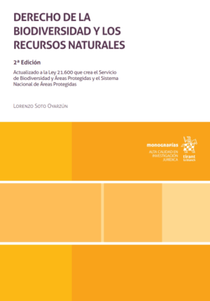 Derecho de la Biodiversidad y los Recursos Naturales 2da Edición. Año 2024/ 534 Pág. Autor Lorenzo Soto Oyarzún