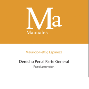 Derecho Penal Parte General Tomo I - Fundamentos. Año 2019/368 Pág. Autor  Mauricio Rettig Espinoza,
