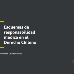 Esquemas de responsabilidad médica en el Derecho Chileno. Año 2022/ 120 Pág. Autor  Rubén Antonio Cáceres Palacios