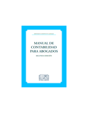 Manual de Contabilidad para Abogados - Arnoldo Composto Canales - 2° edición año 1996, 228 Páginas