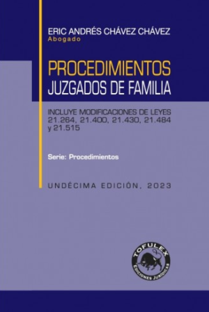 Procedimientos juzgados de familia, undécima edición. Año 2023/546 Pág. Autor Eric Chávez Chávez