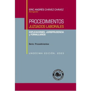 Procedimientos Juzgados Laborales - Explicaciones, Jurisprudencia y Formularios - 11ma Edición . Año 2023/406 Pág. Autor  Eric Chavez Chavez