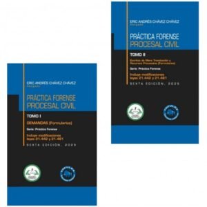 Práctica Forense * Procesal Civil 2 tomos - 6° edición actualizada año Mayo 2025 * 800 Pág.