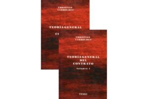 Teoría General del Contrato * Christian Larroumet (Francia) - 5ta, edición año 1.990 * 904 Pág. Tapa Dura.