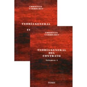 Teoría General del Contrato * Christian Larroumet (Francia) - 5ta, edición año 1.990 * 904 Pág. Tapa Dura.