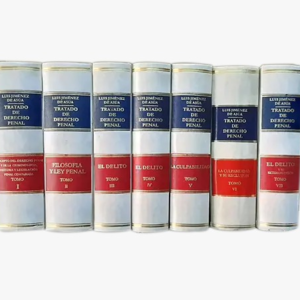 Tratado de Derecho Penal - 5ta Edición -  VII Tomos - Tapa Dura. Autor Luis Jiménez de Asúa