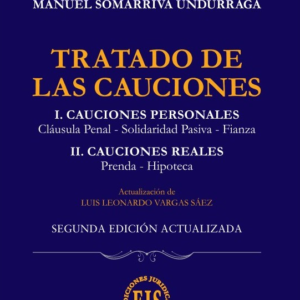 Tratado de las Cauciones - Cauciones Personales y Reales - 2da Edición. Año 2024/ 628 Pág. Autor Manuel Somarriva Undurraga