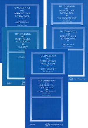 Fundamentos del Derecho Civil Patrimonial VI Volumen. Año 2007,2008,2010,2011 / 4.582 Pág. Autor  Luis Díez Picazo y Ponce de León