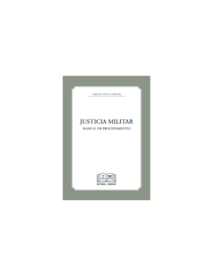 Justicia Militar * Manual de Procedimiento - Carlos López Dawson * Junio año 2025 - 350 Páginas