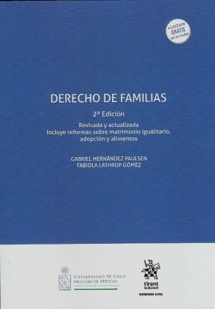 Derecho de Familias * Gabriel Hernández Paulsen, Fabiola Lathrop Gómez - 2°edición actualizada 2026 * 296 Páginas