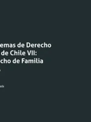 Esquemas de Derecho Civil de Chile VII: Derecho de Familia 4ta. edición * Octubre año 2023/ 200 Pág.